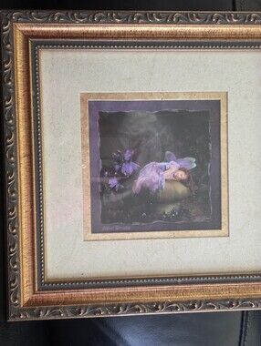 Gold Ornate Framed Fairy Art Print - Home Accents